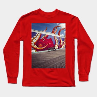 Street Art Graffiti Coney Island Brooklyn NYC Long Sleeve T-Shirt